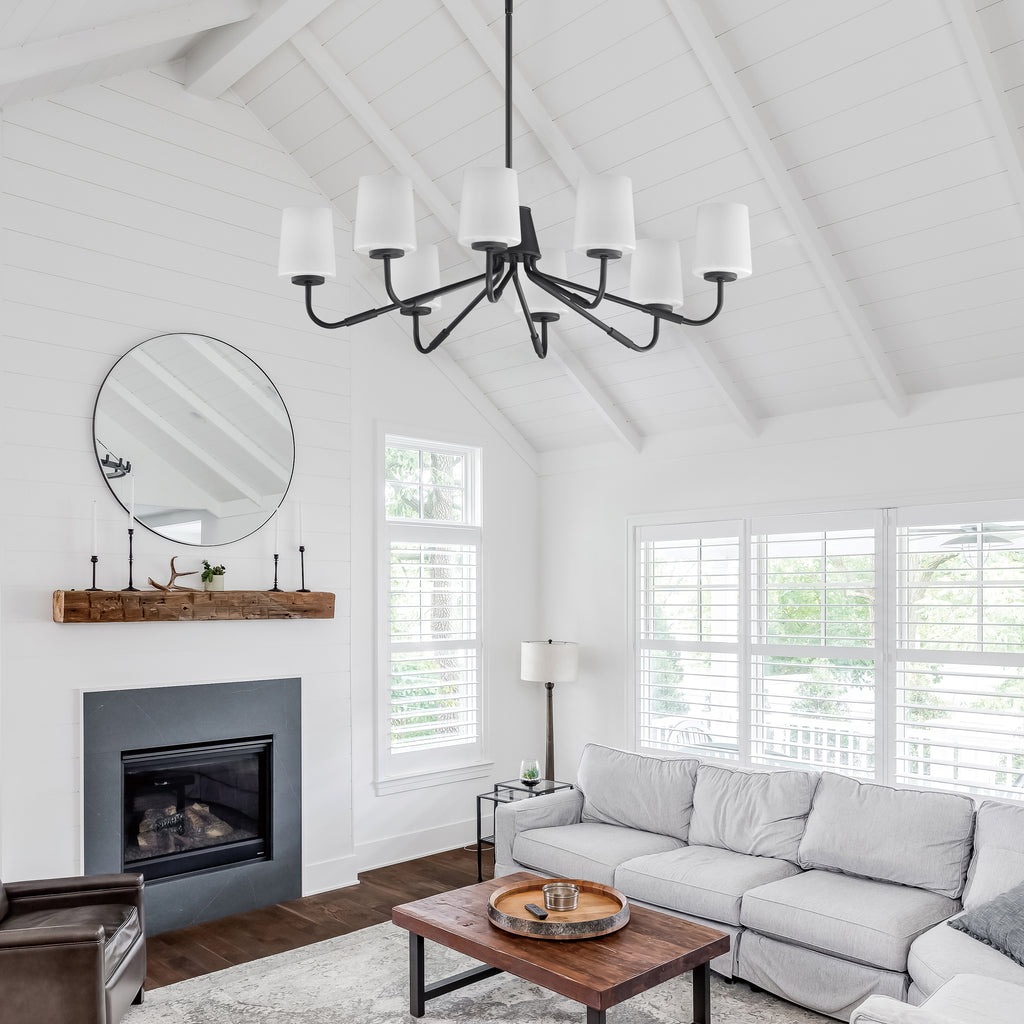 DURHAM 8 LIGHT CHANDELIER