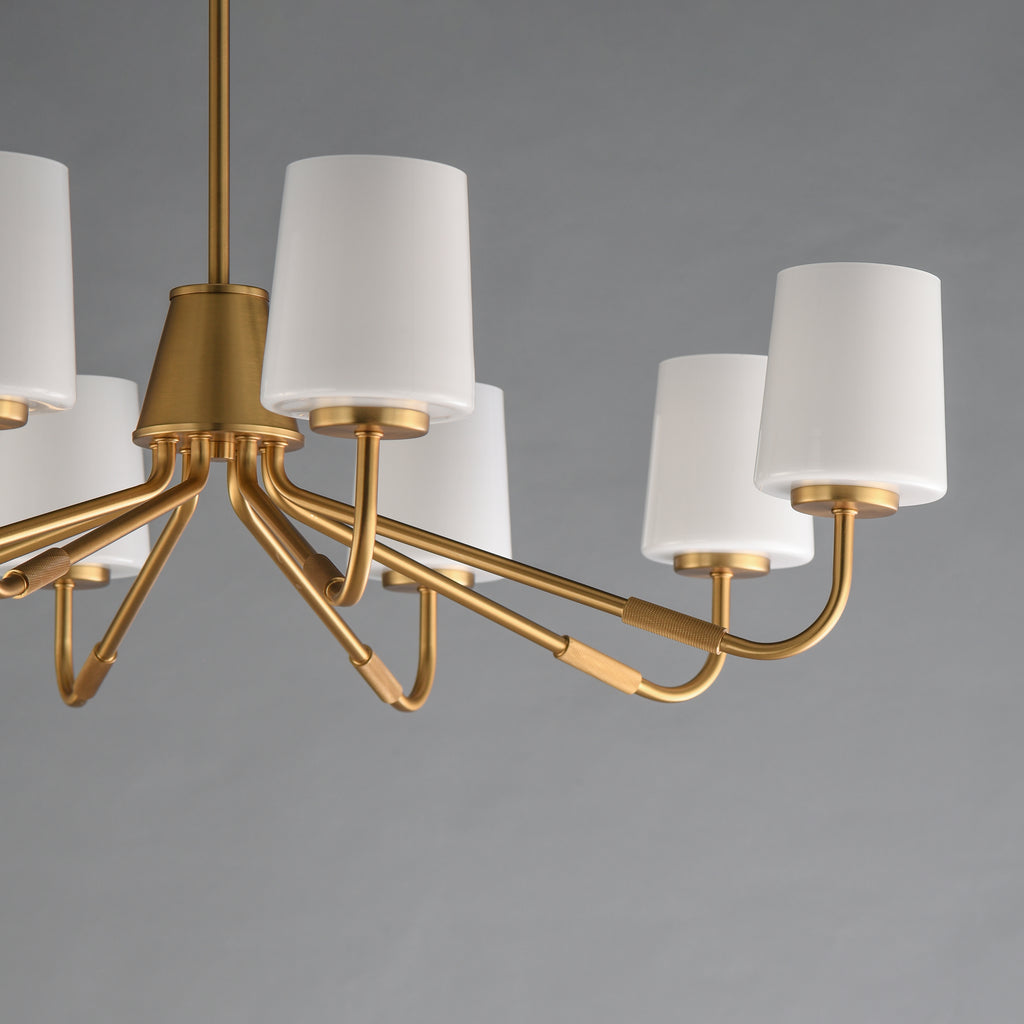 DURHAM 8 LIGHT CHANDELIER