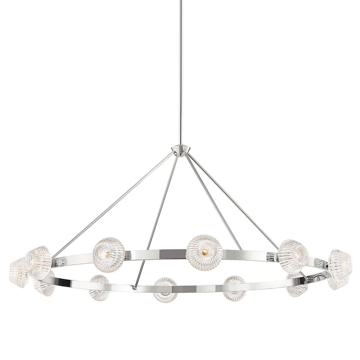 BARCLAY NICKEL CHANDELIER