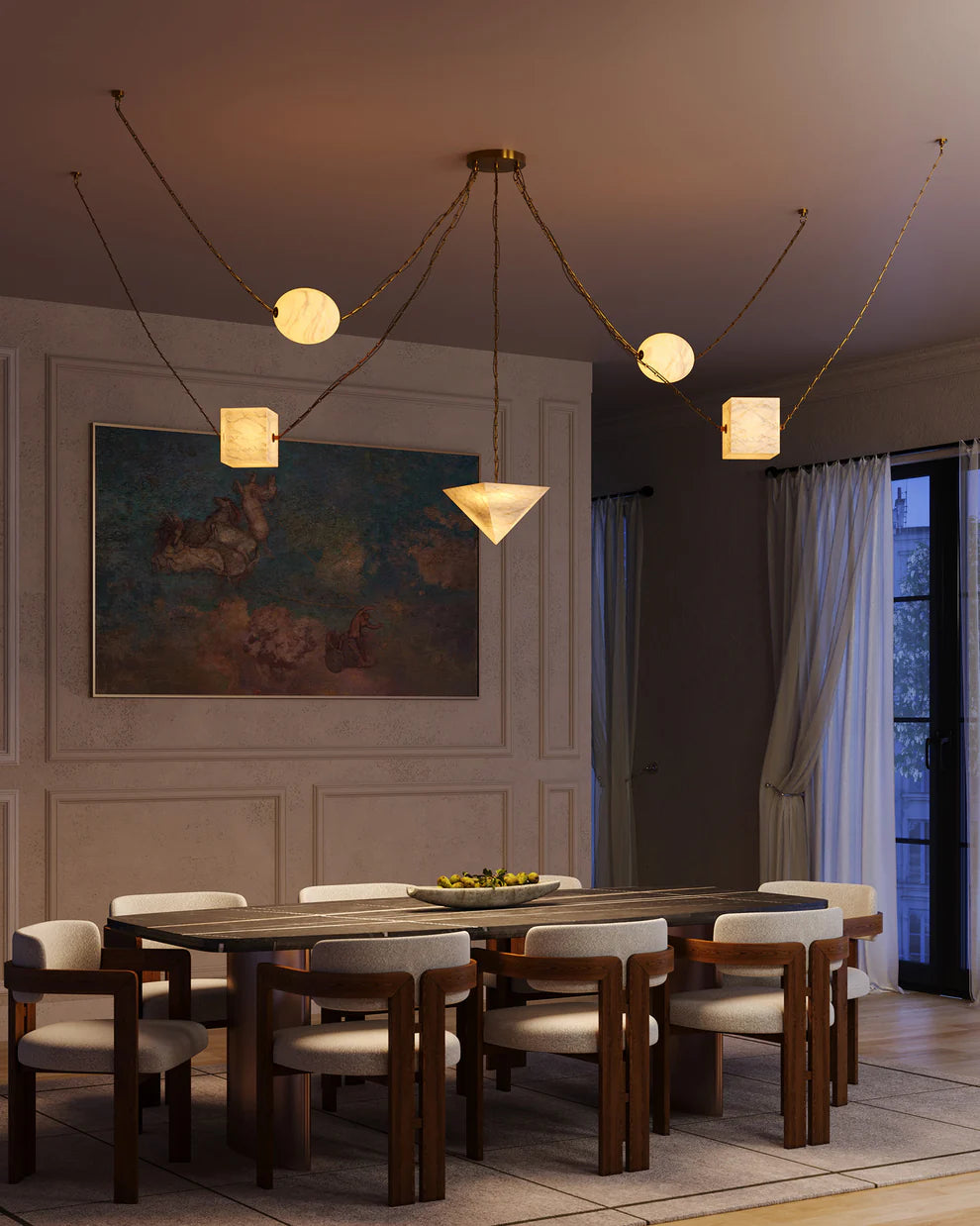 MINERAL CHANDELIER