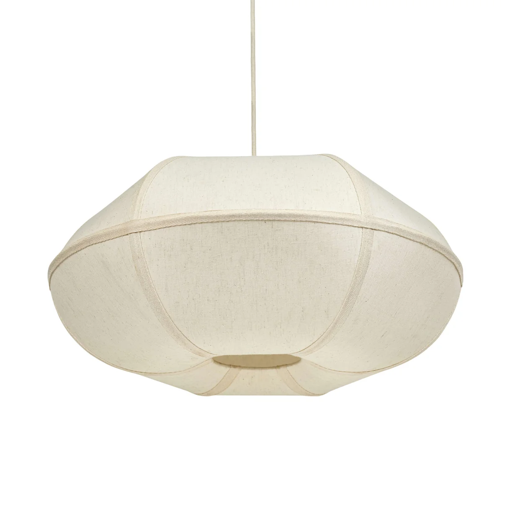 JOSEPHINE OBLONG PENDANT — vista frontal natural cream