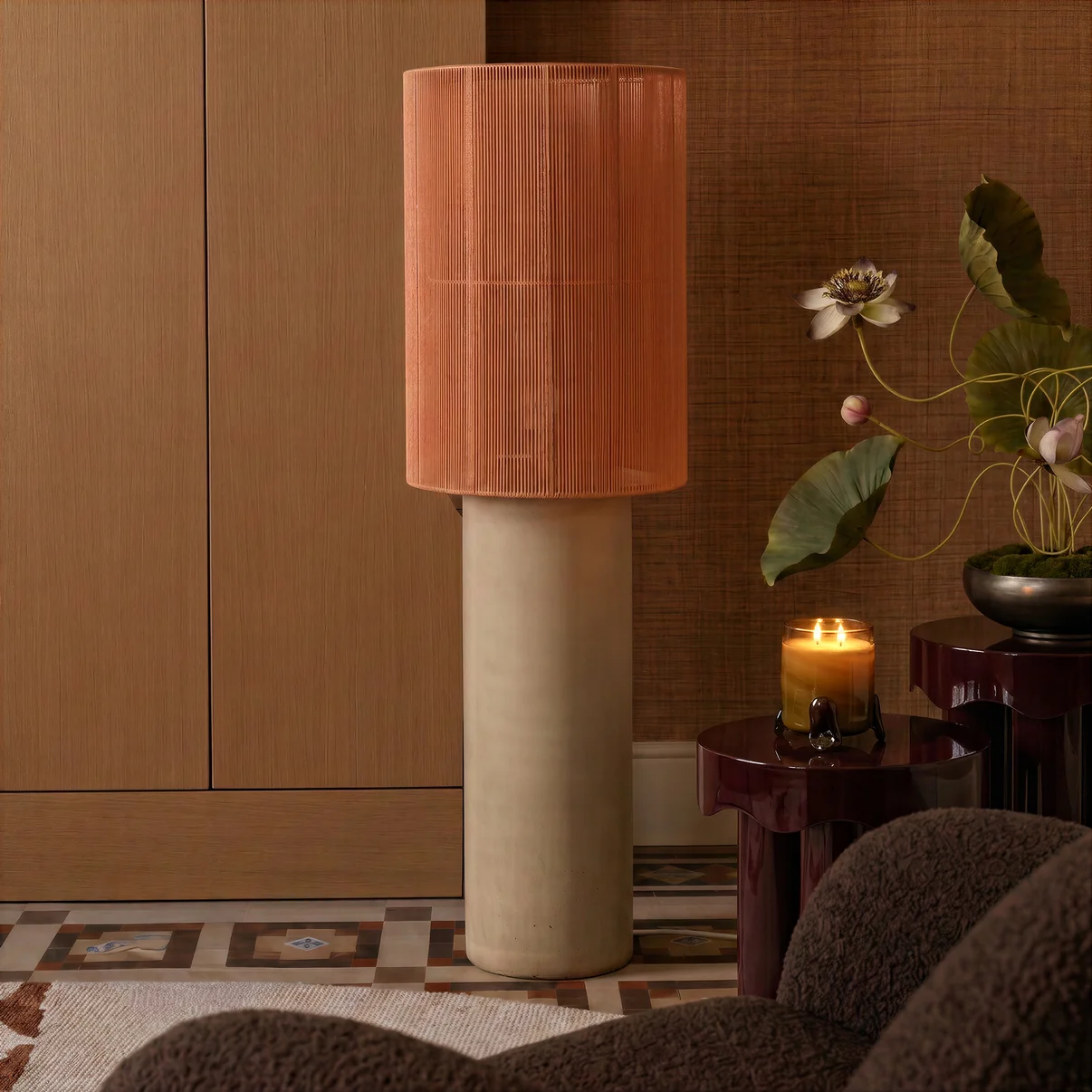 MONDADA FLOOR dimensiones — 52.5" alto × 16" diámetro