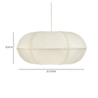 JOSEPHINE OBLONG PENDANT — dimensiones 10.6" alto × 21.3" diámetro